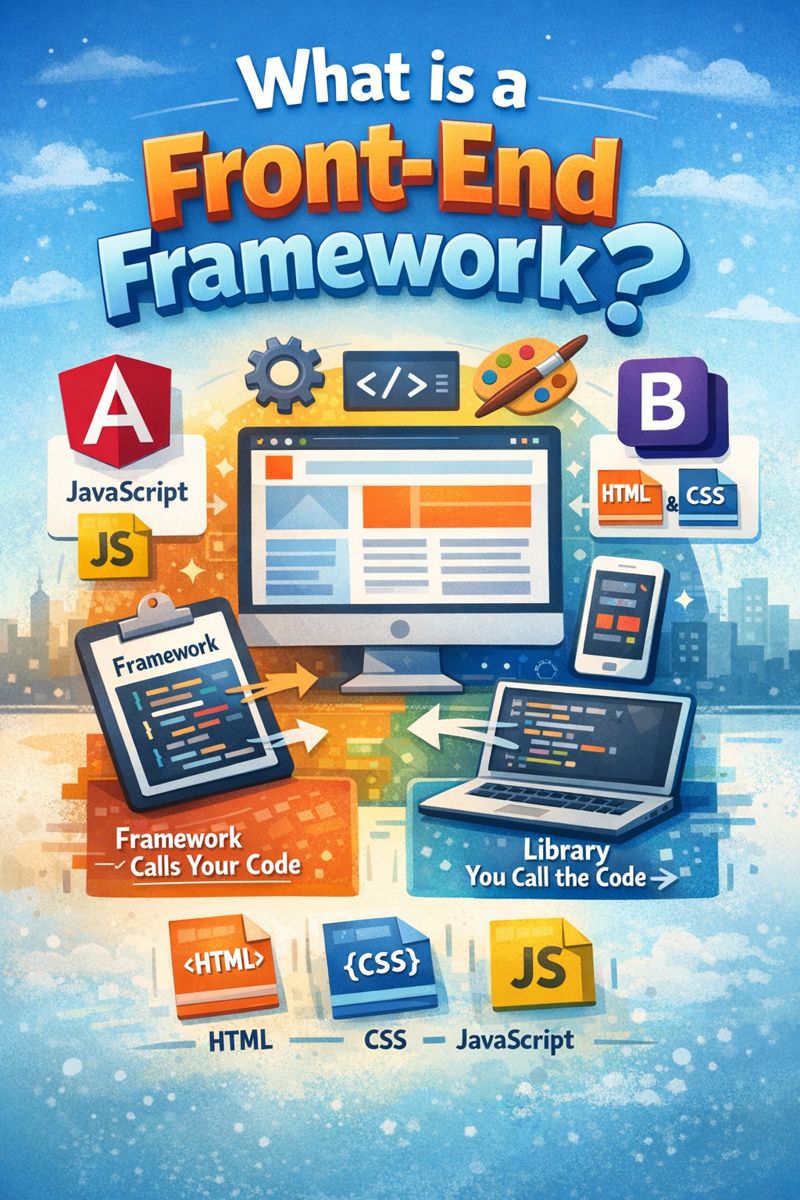 What is a front-end framework?
